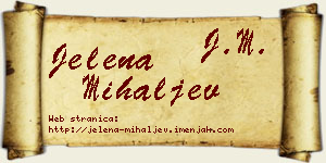 Jelena Mihaljev vizit kartica